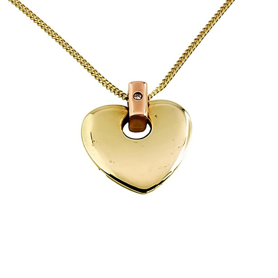 Clogau gold online cariad heart necklace